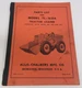 Allis-Chalmers Parts List For Model TL-16DA Tractor Loader