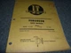 I&T Ferguson Model TE20 Tractor Shop Service Repair Manual Book No FE-2 xo