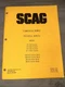 Scag Commercial Mower Technical Manual Parts List ST 12B, ST 17KA, Others￼