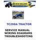 NEW HOLLAND TC29DA TRACTOR MANUAL ENGINE SHOP SERVICE  REPAIR PDF