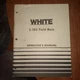 WHITE 2-180 FIELD BOSS TRACTOR OPERATORS OWNERS MANUAL 