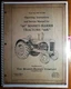 Massey Harris 44 44K Tractor S/N 4000- Owner Operator & Service Manual 694056M94