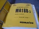 Komatsu Avance Plus WA180-3 Wheel Loader Service Repair Manual S/N A81001-Up
