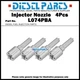 4Pcs Diesel Fuel Injector Nozzle L074PBA for Daewoo Doosan Forklift D20S-3 DB33A