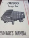 Gehl BU960 Forage Box Operator's Manual 1982