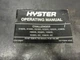 Hyster Challenger H165XL H190XL H210XL H230XL H250XL Lift Truck Operating Manual