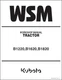 Kubota B1220 B1620 B1820 Tractor WSM Service Workshop Manual CD