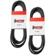 2PK Heavy Duty Belt for Woods 31700 RM360 RM59-1 RM59-2 23894 31700 31700DC 60"