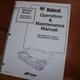 BOBCAT WHISKER BROOM WB72 WB92 Owner Operator Operation Maintenance Manual book