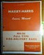 Massey Harris Ferguson MH-26 Pull Type Side-Delivery Rake Owner Operator Manual