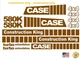 Case 580K EXTENDAHOE 4x4 Loader Backhoe construction king decals sticker set 580