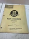 Genuine I&T Allis Chalmers Shop Manual AC-10 1960 D-10 D-12