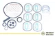 Full Gasket Set For Deutz 02910279, BF6L 913, 6 Cylinder.