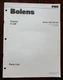 Bolens FMC 11 HP Tractor Model 1058 (H11XL) Parts List Manual 9/78