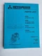 Mitsubishi Forklift Parts Manual FD20, FD25, FD30, FD35A  PN: 98726-24910