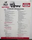 1988 Mack Trucks Model MS 200P Standard Specifications Sheet Original