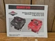 Briggs & Stratton  Operating & Maintenance instructions 121700 122700 124700