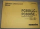 KOMATSU PC650-3 LC-3 PC650SE-3 EXCAVATOR OPERATION & MAINTENANCE BOOK MANUAL