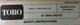 TORO Walk-Behind Snow Master Thrower Blower 31506-700001-up 20" Owners Manual