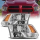 For Dodge Ram 1500-3500 2009-2015 2016 2017 2018 Left&Right Headlights Halogen