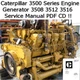 Caterpillar Engine 3500 Series 3508 3512 3516 Service Workshop Manual PDF CD   