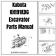 Kubota KH191KDG Excavator Parts Catalog PDF