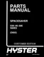 Hyster SPACESAVERS30-40-50E,S60ES (D002) Forklift Parts Manual Catalog Diagrams