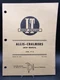 I&T Shop Service Manual AC-25 Allis Chalmers 160 Maintain Repair