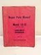 Link Belt Speeder LS-52  Excavator Drag Link Crane Repair Parts Manual