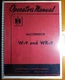 IH International McCormick W-9 WR-9 Tractor Owner Operator Manual 1004217R2 7/52