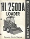 GEHL HL 2500A SKID LOADER PARTS MANUAL