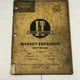 I &T Shop Service MF-20 Massey Ferguson MF85 MF Super 90 & WR Repair Manual