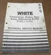 White Transmission Brakes Rear Axel Differential PTO 2-135 155 GE GF Manual