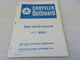 PM70 1972 Chrysler Outboard Wiring Diagram Collection Manual P/N OB 1441