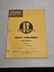 I&T Shop service Manual Allis Chalmers Model D-21 Manual No. AC-15