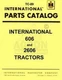 FARMALL International 606 2606 Parts Catalog Manual IH 