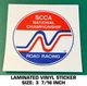 SCCA NATIONAL CHAMPIONSHIP ROAD RACING VINYL DECAL STICKER - VINTAGE RACING