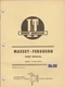 I&T Massey Ferguson MF25 and MF130 Tractor Shop Manual