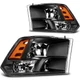 Pair Headlights Assembly lamp For 2009-18 Dodge Ram 1500-3500 Replacement 5.7L