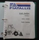 GENUINE FIAT ALLIS 545 545H WHEEL LOADER TRACTOR PARTS MANUAL CATALOG VERY GOOD