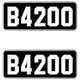 Fits Kubota B4200 Decals Backhoe Tractor Decal Kit B 4200