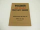 Wisconsin Engines ACN BKN Instruction Book and Parts List Manual MM-270D-W