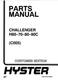 Hyster H60C H70C H80C H90C C005 Challenger Forklift Parts Catalog Manual PDF