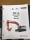 LINK BELT 800 LX CRAWLER EXCAVATOR PARTS MANUAL BINDER