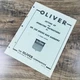 Oliver 330 Series Disc Harrow 3 Point Hitch Operators Manual Owners Maintenance