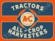 Allis Chalmers Tractors All-Crop Harvesters 12" x 16" Metal Sign