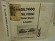 -Gehl- Vintage SL7600 Skid Steer Loader Tractor Operators Service Manual Binder