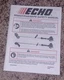 Echo PAS SRM GT SB PE Multi Language Safety Manual Book X7522270601 X752000041