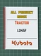 Kubota L245F &mdash; ALL PRODUCT INDEX Manual Guide Reference &mdash; 152 Pages &mdash; USA Made