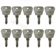 10x Replace For Kioti Tractor Ignition Key T2545-41151 LB1914,LK2554,LK30,LK3054